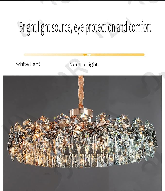 Crystal Glow Chandelier ✨💎 Luxury Lighting 🏡🌟