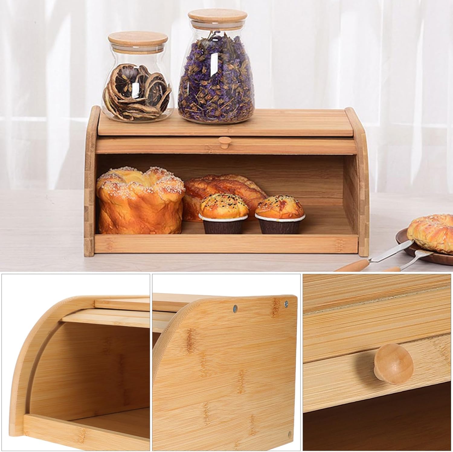 🌿 Eco-Friendly Countertop Organizer 🍯✨ Stylish & Practical 🏡💛