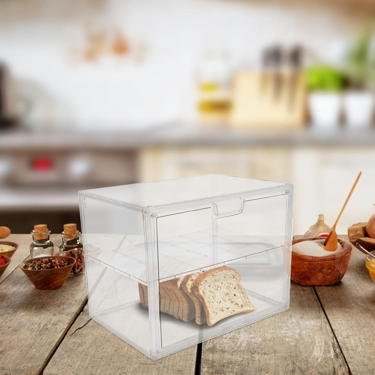 🧴 Clear Countertop Organizer 🌟 Multi-Compartment & Stylish 🏡✨