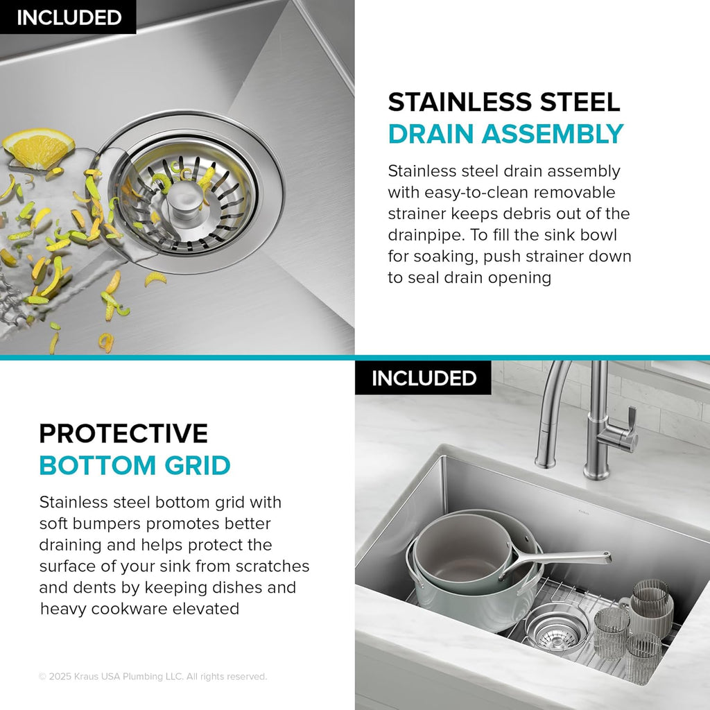 ✨ Sleek 30" Stainless Steel Kitchen Sink 🥂🧼 Perfect for Modern Homes 🏡✨
