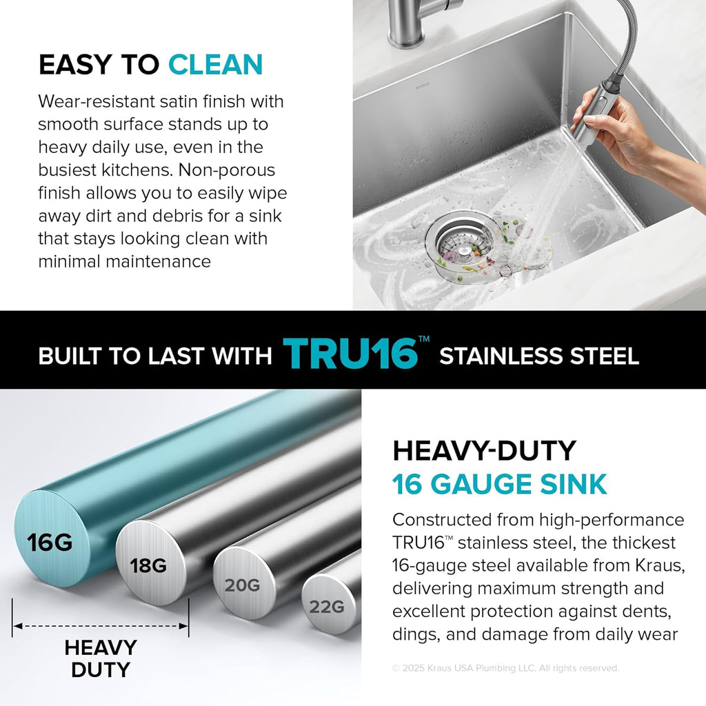 ✨ Sleek 30" Stainless Steel Kitchen Sink 🥂🧼 Perfect for Modern Homes 🏡✨
